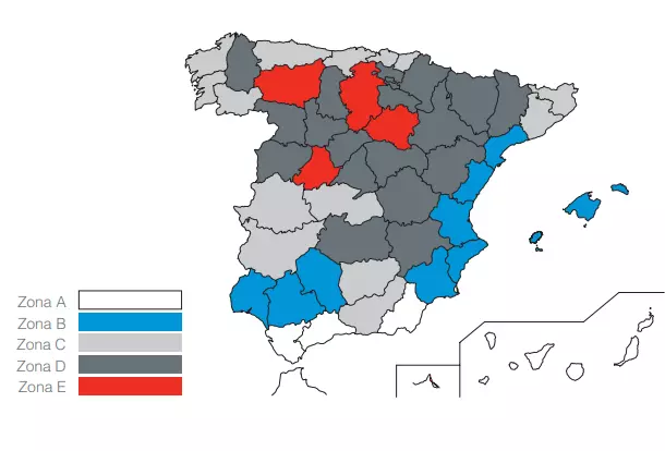 Zonas climáticas España