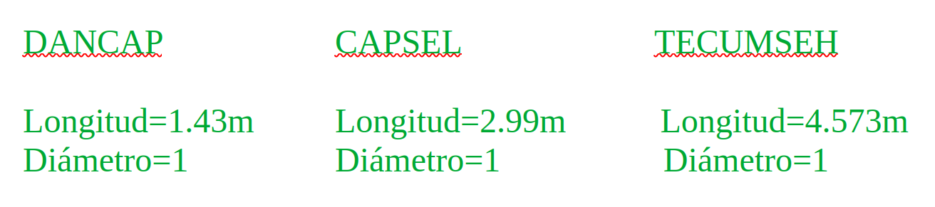 Resultado cálculo 3 programas